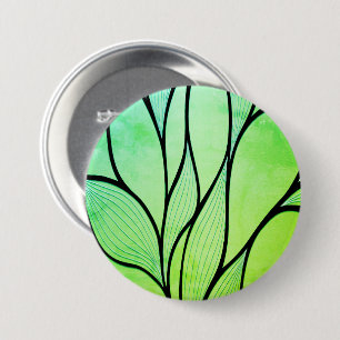 Helles Grünes Blau kreatives Verlass-Muster Button