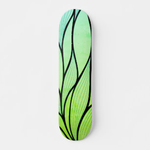 Helles Grünes Blau kreatives Verlass-Muster Skateboard