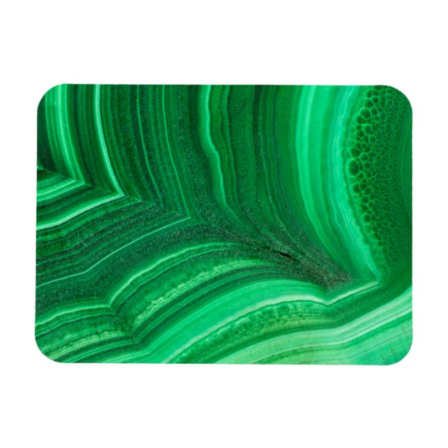 Helles grünes Malachit-Mineral Magnet (Horizontal)
