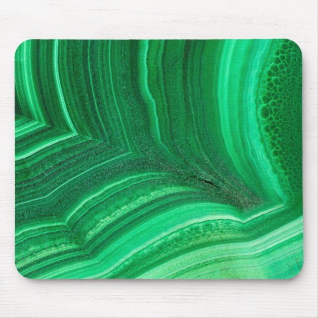 Helles grünes Malachit-Mineral Mousepad (Vorne)