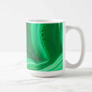 Helles grünes Malachit-Mineral Tasse
