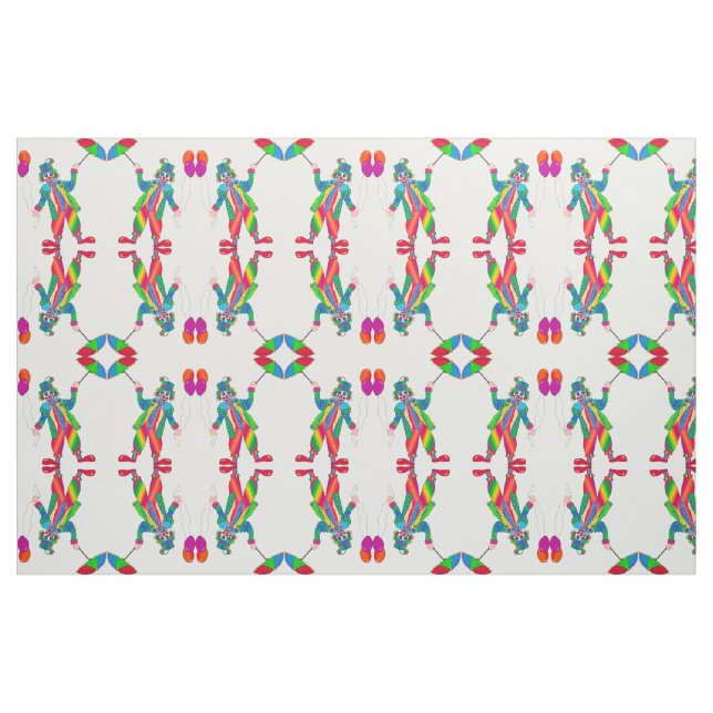 Helles Happy Clown Stoff (Fat Quarter (45,7 x 55,9 cm))