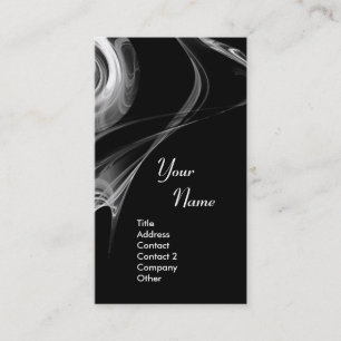 Helles helles Schwarzweiss-Grau DER FRAKTAL-ROSE 3 Visitenkarte