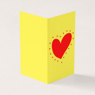 Helles Herz Platonische Valentine Notecard 25pk