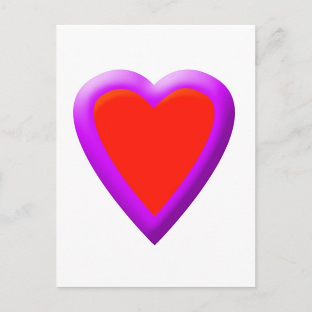 Helles Herz Postkarte (Vorderseite)