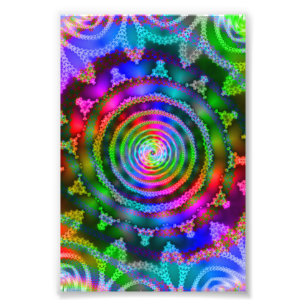 Helles Kaleidoskop Fotodruck