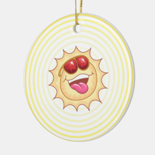 Helles Lächeln Sunshine Keramik Ornament