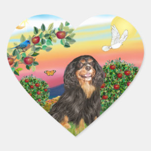 Helles Land - Kavalier (BT-R) Herz-Aufkleber