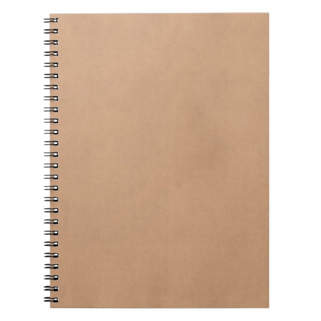 Helles ledernes Vintages Pergamentpapier Browns Notizblock (Vorderseite)