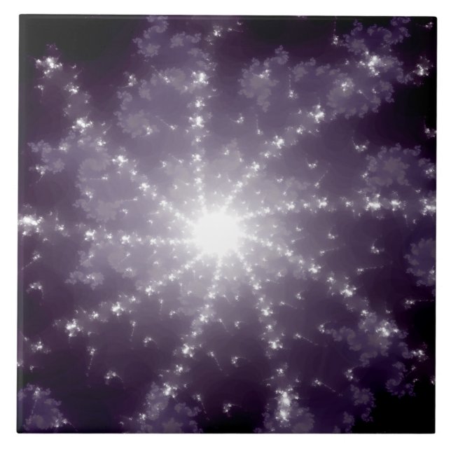 Helles Licht am Ende des Tunnels Fliese (Vorderseite)