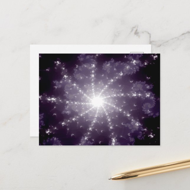 Helles Licht am Ende des Tunnels Postkarte (Vorderseite/Rückseite Beispiel)