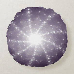 Helles Licht am Ende des Tunnels Rundes Kissen