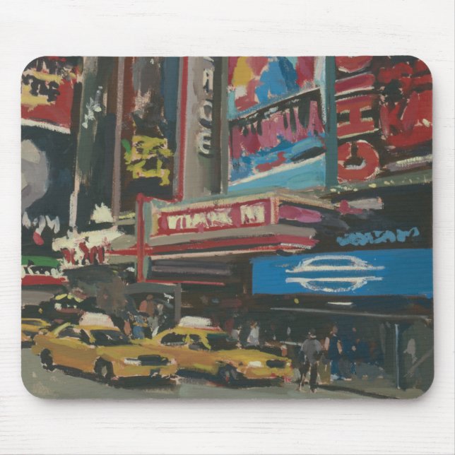 Helles Licht-Times Square 2012 Mousepad (Vorne)