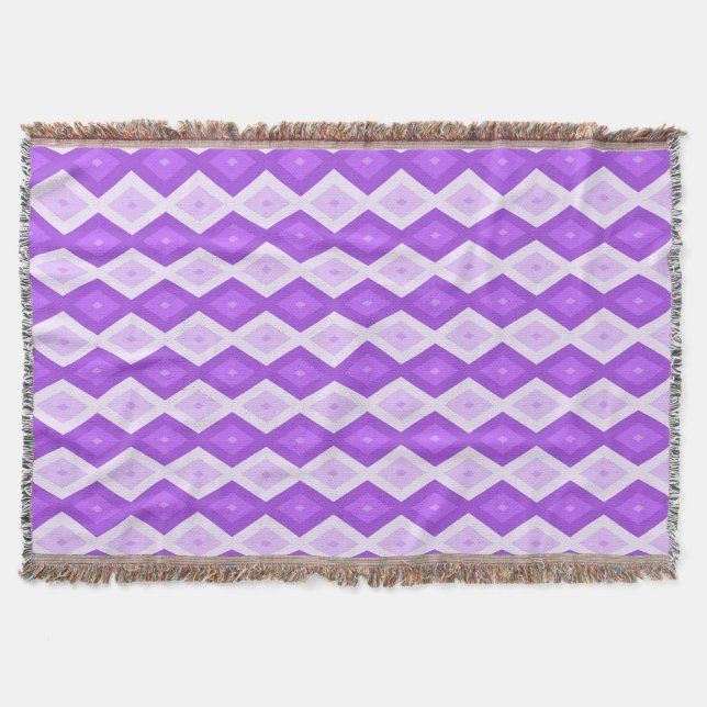 Helles lila Diamantmuster Decke (Vorderseite)