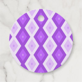 Helles lila Diamantmuster Geschenkanhänger