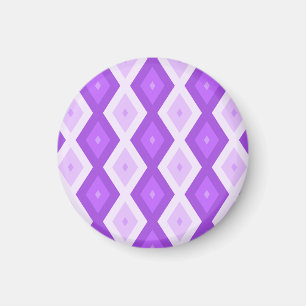 Helles lila Diamantmuster Magnet