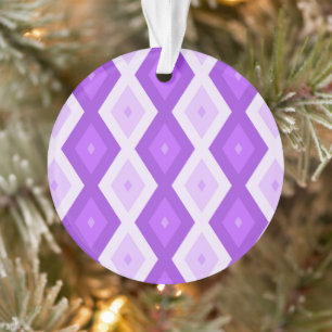 Helles lila Diamantmuster Ornament