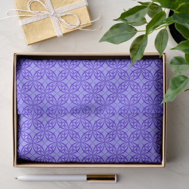 Helles lila Filigranmuster Seidenpapier (Geschenk)