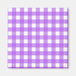 Helles lila Gingham Magnet