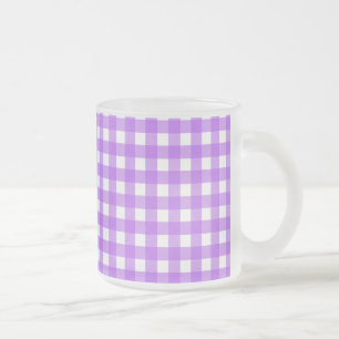 Helles lila Gingham Mattglastasse