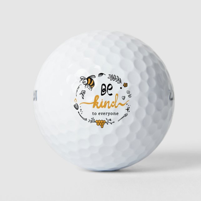 Helles Logo mit Bienenart Golfball (Vorderseite)
