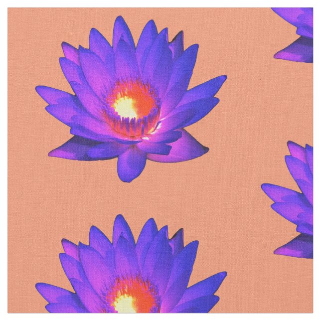 Helles Lotos-Blumen-Gewebe Stoff (Nahaufnahme)