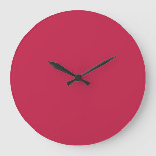 Helles Maroon (einfarbig)  Große Wanduhr