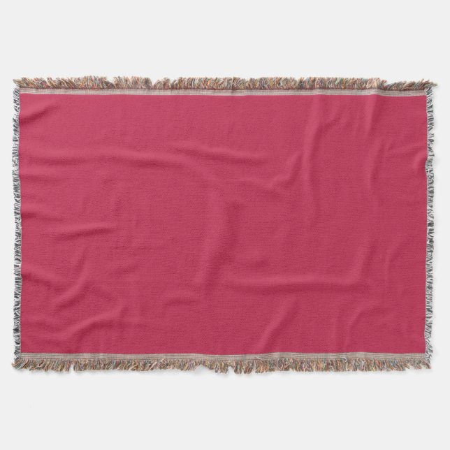 Helles Maroon (Vollfarbe) Decke (Vorderseite)