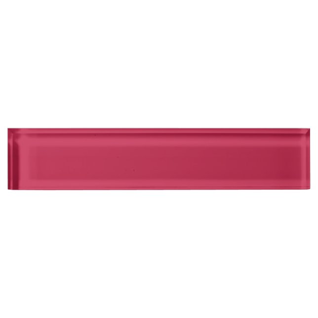 Helles Maroon (Vollfarbe) Namensplakette (Vorderseite)