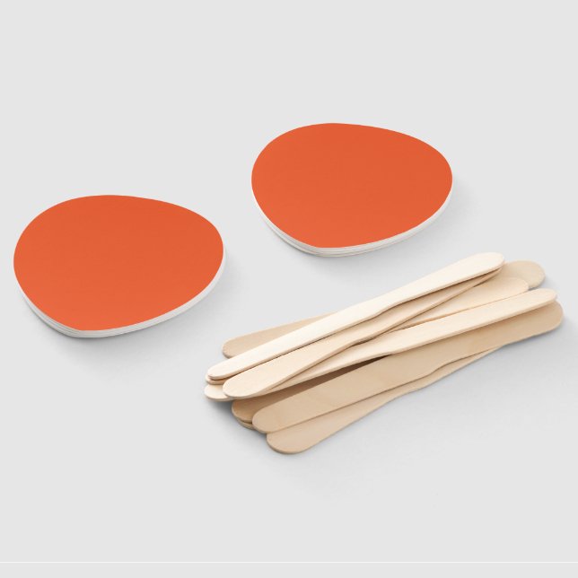 Helles massives orange Hintergrund  Fächer (Non-assembled)