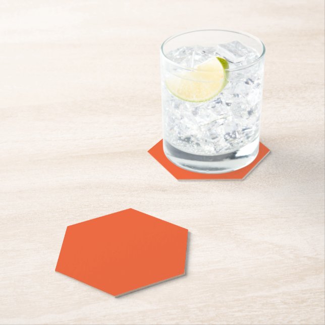 Helles massives orange Hintergrund  Untersetzer (Vor Ort)