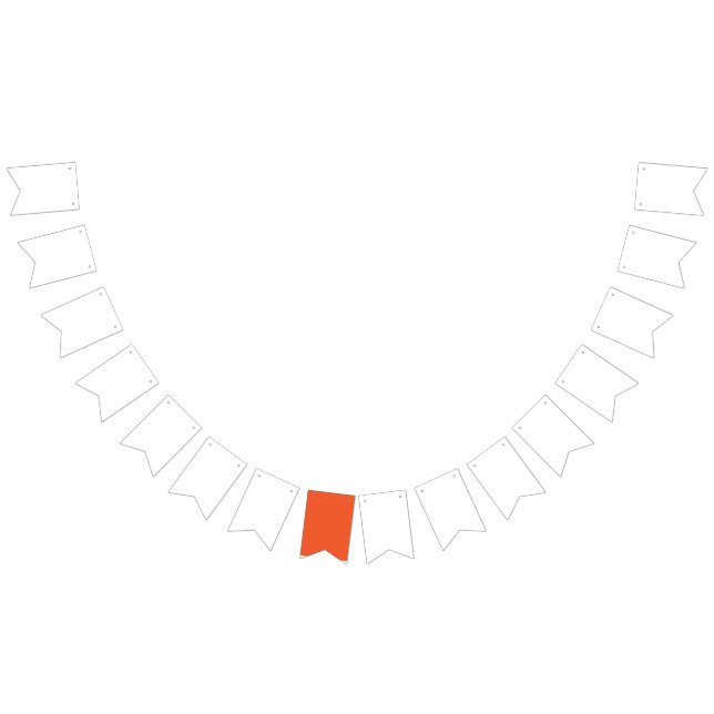 Helles massives orange Hintergrund  Wimpelkette (Alle)