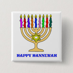 Helles Menorah Button
