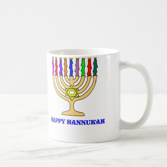 Helles Menorah Kaffeetasse (Rechts)
