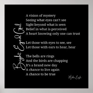 Helles Mit Augen Girl Inspiration Poster