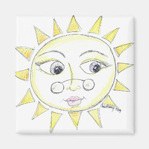 Helles mit Augen sonniges Magnet