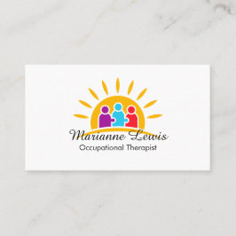 Helles, modernes Autismus-Logo Visitenkarte