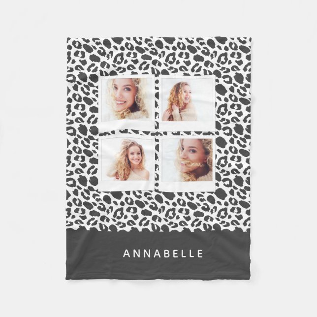 Helles, modernes Vintages Foto Fleecedecke (Vorderseite)