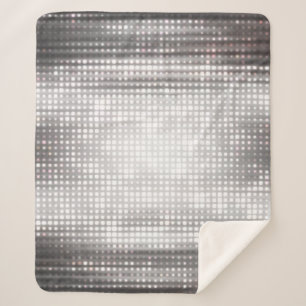 Helles Mosaik: Glossy Gray Abstrakt. Sherpadecke