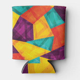 Helles Mosaik Grunge Nahtloses Muster Dosenkühler