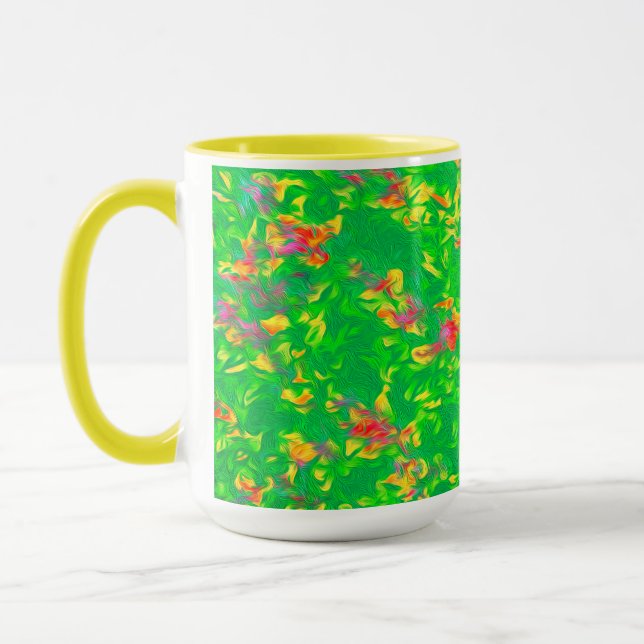 Helles Multicolor-Muster Tasse (Links)