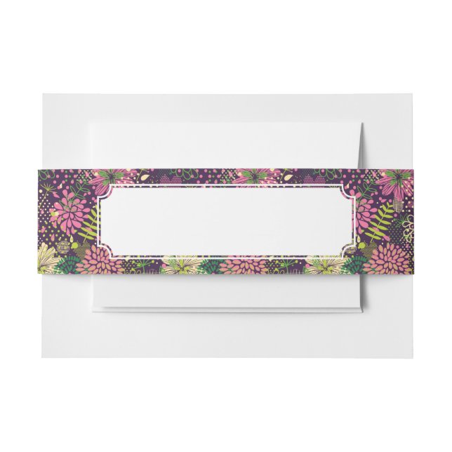 Helles Muster Einladungsbanderole (Vorderseite Beispiel)