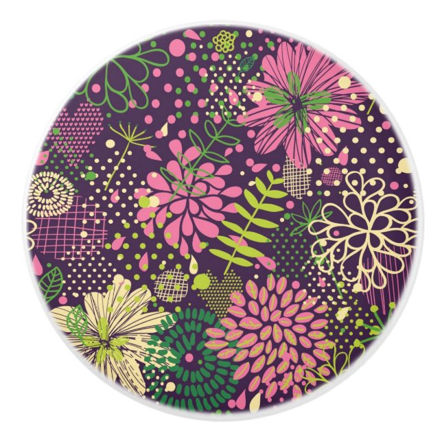 Helles Muster Keramikknauf (Vorderseite)