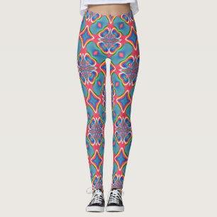 Helles Muster Leggings