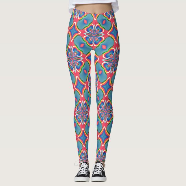Helles Muster Leggings (Vorderseite)