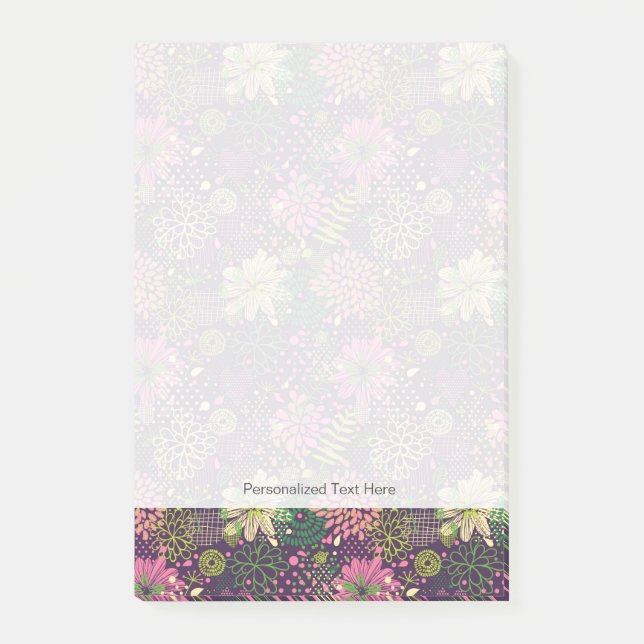 Helles Muster Post-it Klebezettel (Vorderseite)