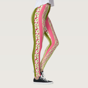 Helles Muster von mehrfarbigen Streifen Leggings