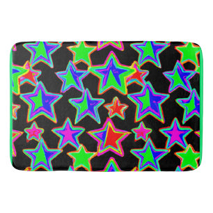 Helles Neon Starlight Muster Badematte