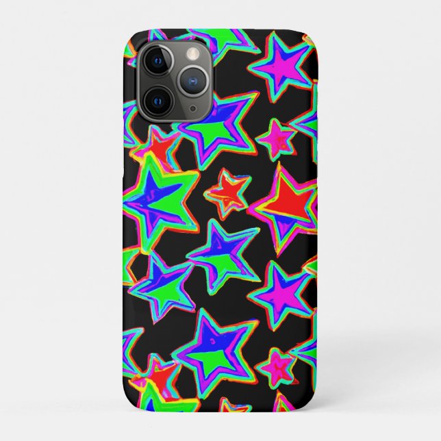 Helles Neon Starlight Muster Case-Mate iPhone Hülle (Rückseite)