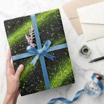 Helles Neongrün Elektrisches Schwarz Glitter-Muste